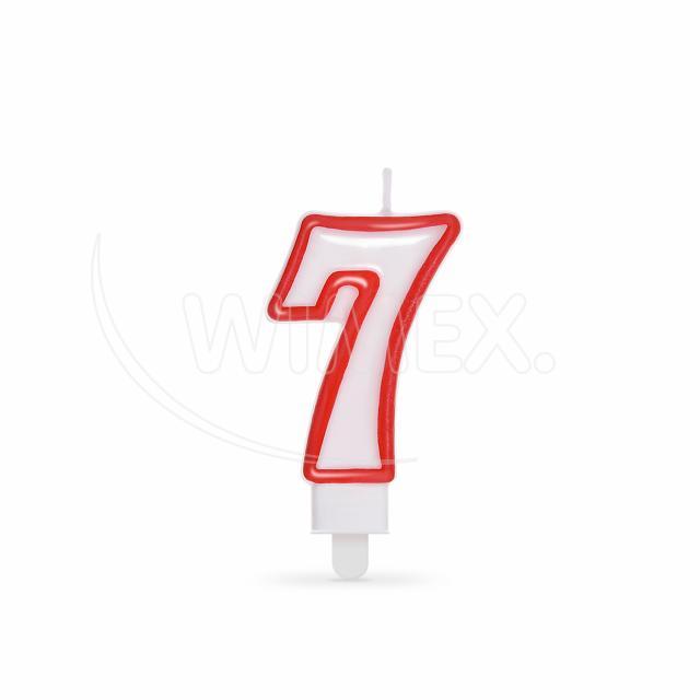 Svíčka číslová "7" 75mm [1 ks]