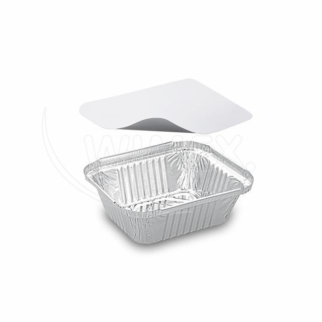 Miska (ALU) hranatá 149 x 123 x 47 mm 470ml + víčko [5 sad]
