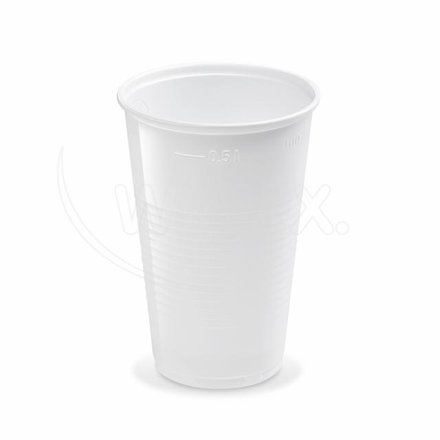 Kelímek bílý 0,5 l (PP) [10 ks]