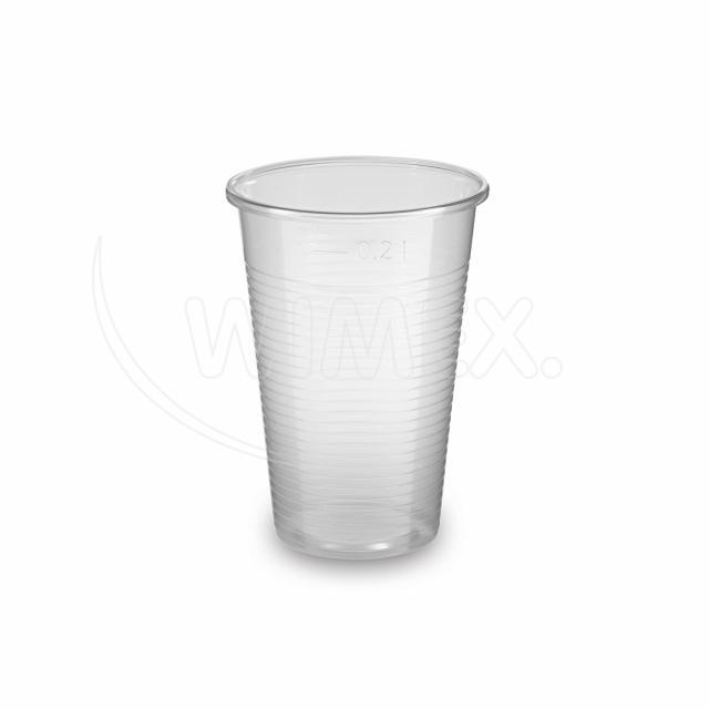 Kelímek transparentní 0,2 l -PP- (Ø 70 mm) [100 ks]