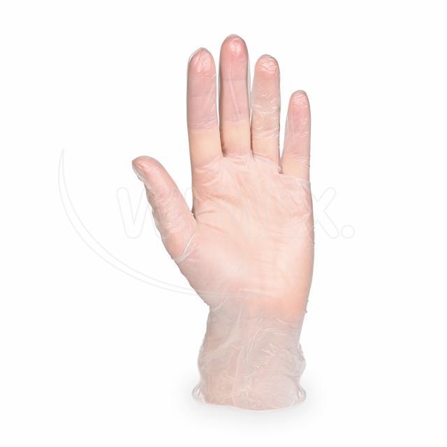 Rukavice (Vinyl) nepudrovaná transparentní `S` [100 ks]