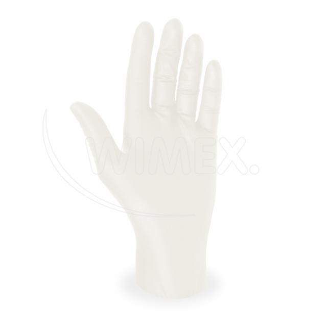 Rukavice latexová bílá, nepudrovaná (velikost S) [100 ks]