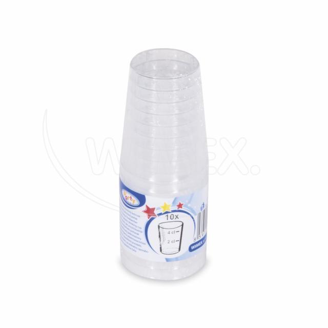 Kelímek krystal (PS) Ø43mm 2cl/4cl [10 ks]