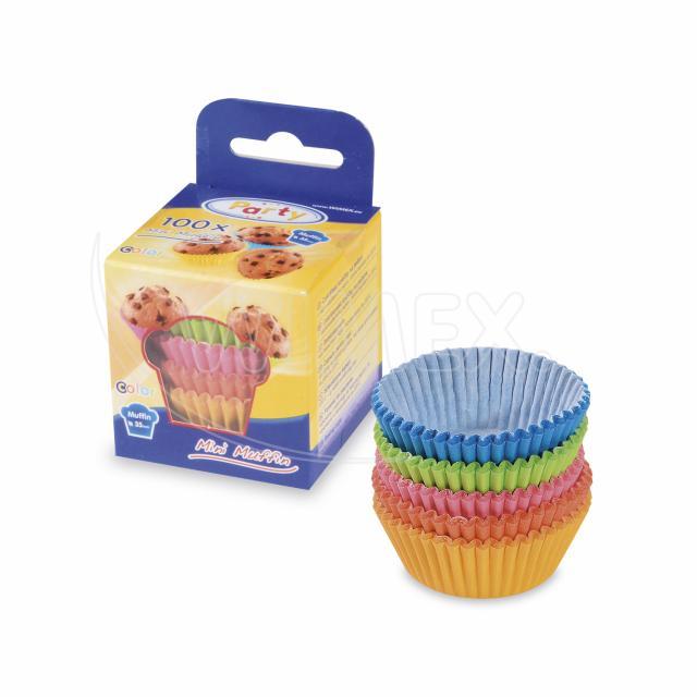 Cukrářský košíček (PAP) barevný mix Ø35 x 20 mm [100 ks]