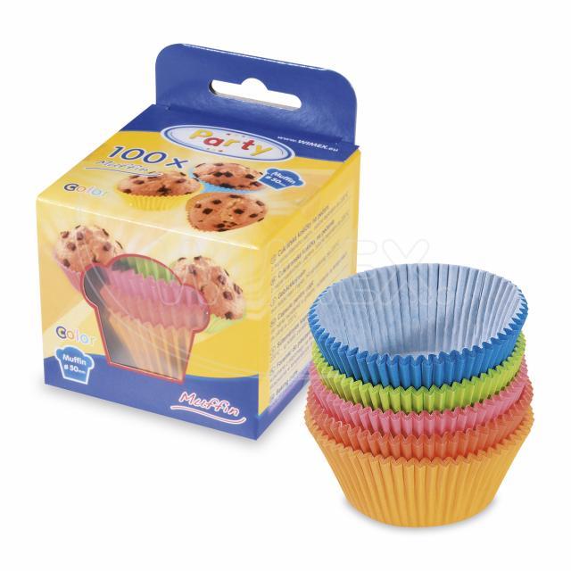 Cukrářský košíček barevný mix Ø 50 x 30 mm [100 ks]