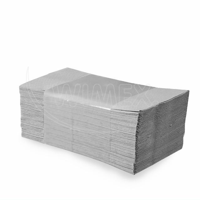 Papírový ručník skládaný ZZ, 25 x 23 cm, natural [5000 ks]