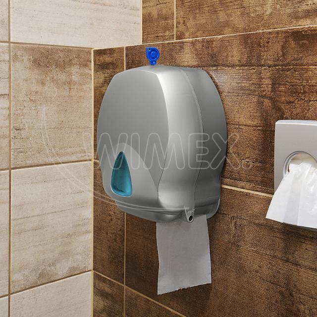 Toaletní papír 1vrstvý s ražbou natural `JUMBO` Ø19cm 130m [12 ks]