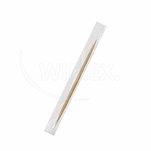 Dřevěné párátko hyg. balené v celofánu Ø 2 x 65 mm [1000 ks]