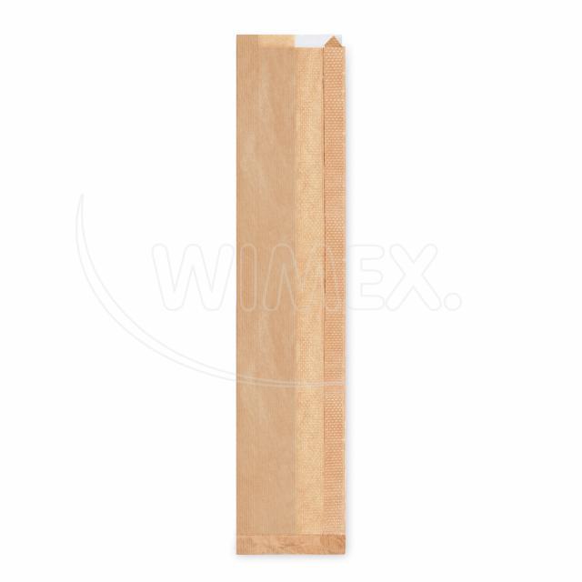Papírový sáček (PAP/PP) s okénkem 12+5 x 59 cm `Baguette` [1000 ks]