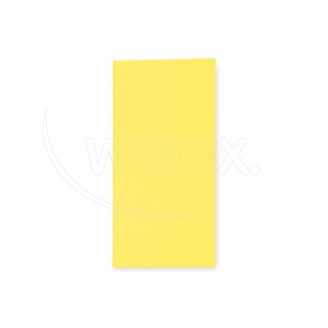 Ubrousek 3vrstvý, 33 x 33 cm žlutý 1/8 skládání [250 ks]