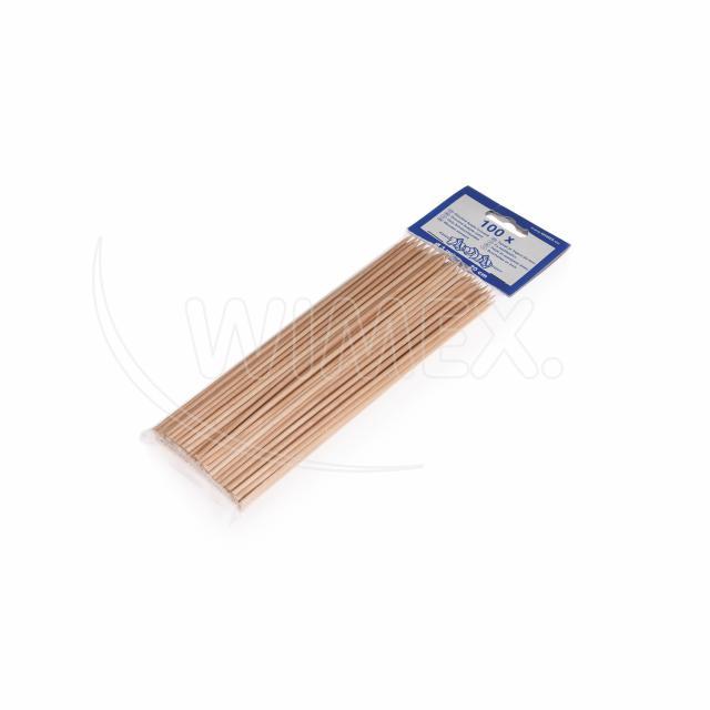 Špejle dřevěná hrocená Ø3mm x 20cm [100 ks]