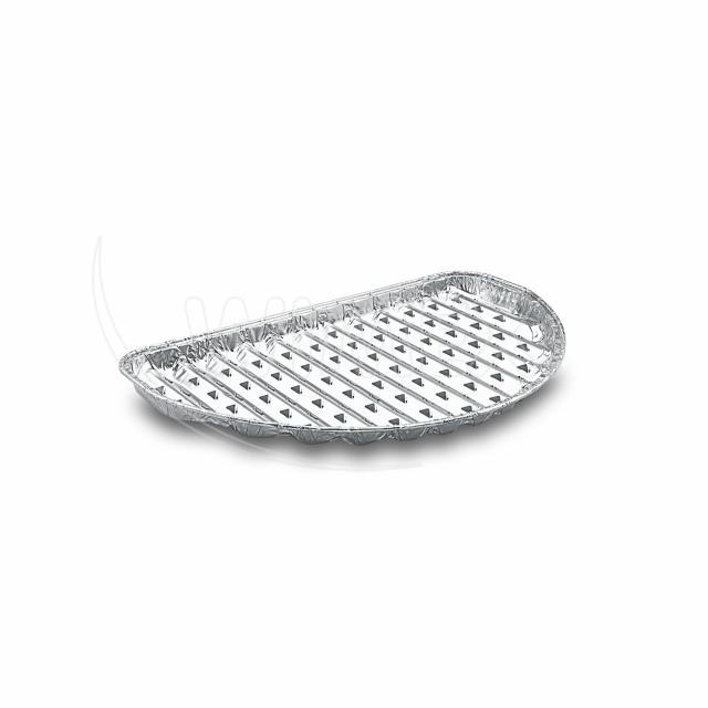 Tác na gril (ALU) půlkulatý 32,5 x 19 cm [3 ks]