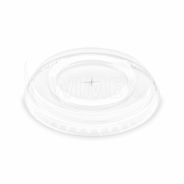 Víčko (rPET) s křížovým otvorem pro kelimek Ø95mm [50 ks]