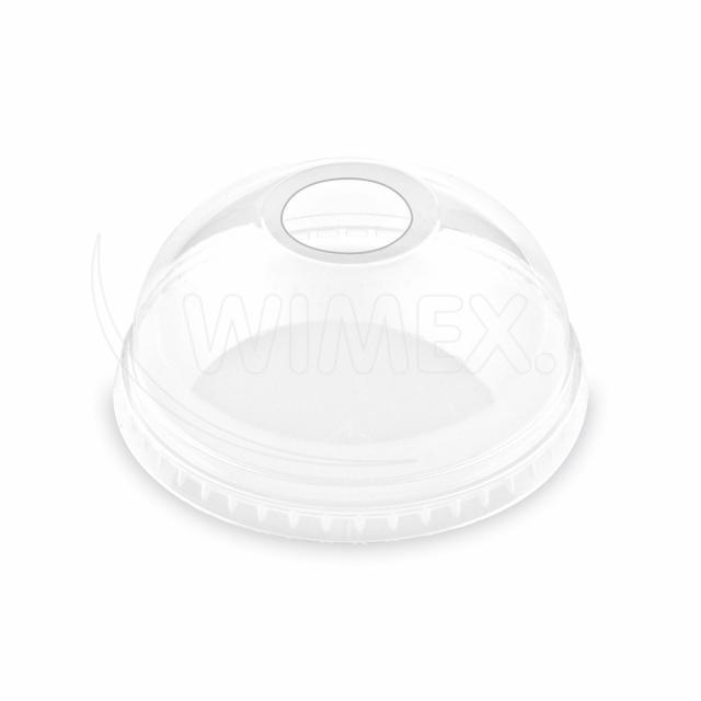 Víčko vypouklé (rPET) s otvorem pro kelímek Ø95mm [50 ks]