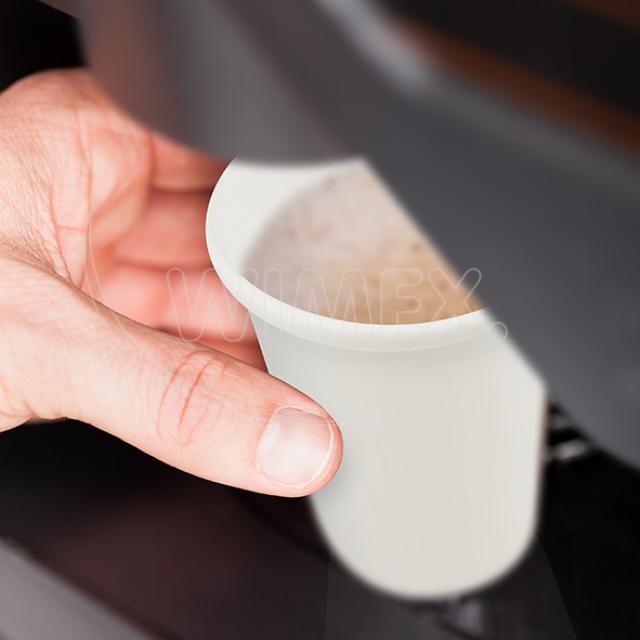 Papírový automatový kelímek bílý 0,18 l (Ø 70 mm) [90 ks]