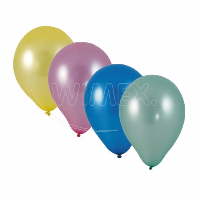 Nafukovací balónek metalíza mix Ø25cm `M` [100 ks]