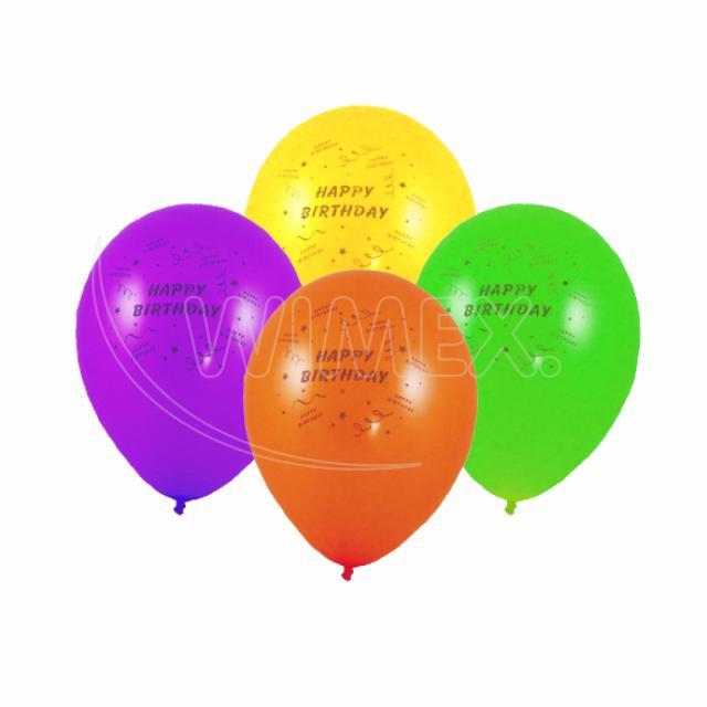 Nafukovací balónek "Happy Birthday" "M" [100 ks]