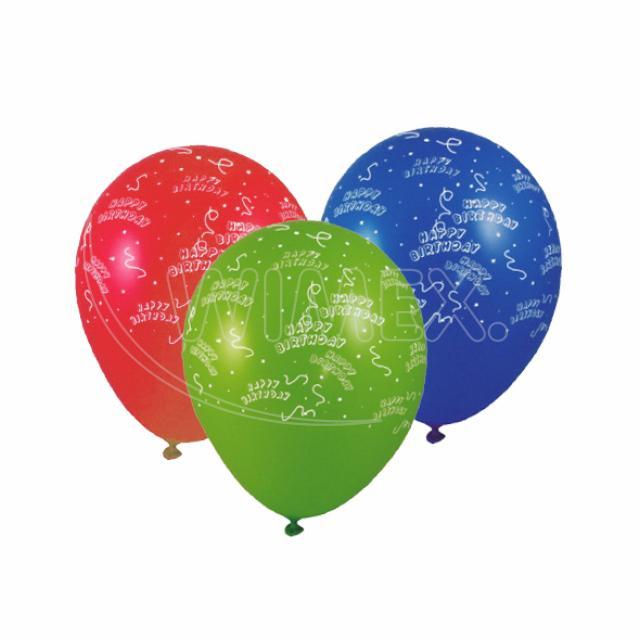 Nafukovací balónek "Happy Birthday" "L" [100 ks]