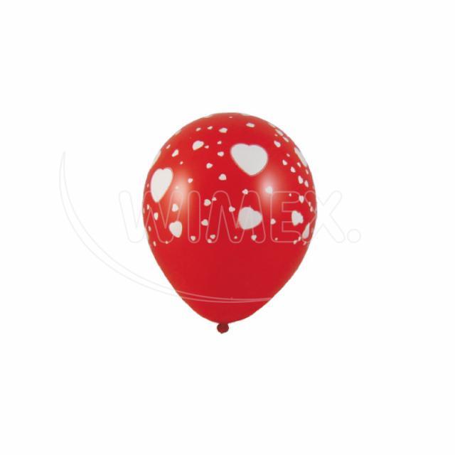Nafukovací balónek "Bílá srdíčka" "L" [100 ks]