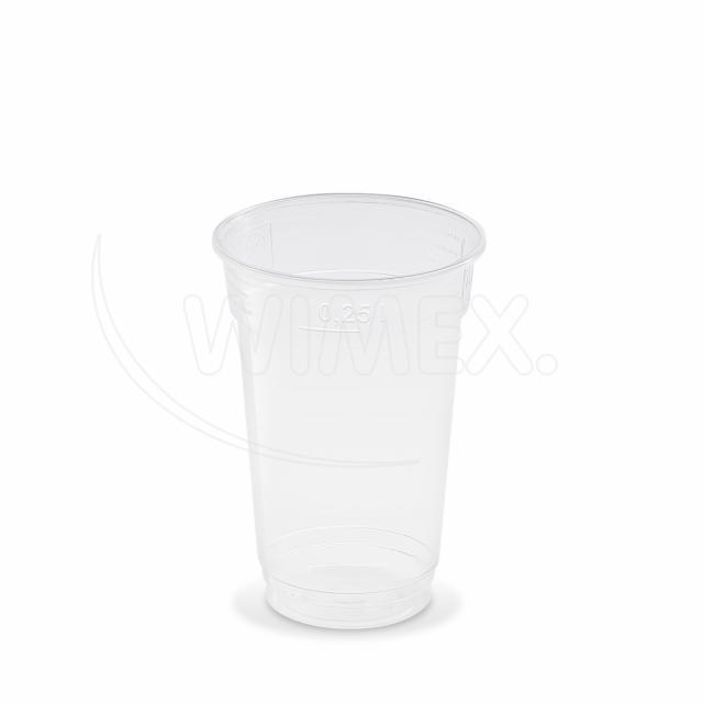 Kelímek (rPET) čirý Ø78mm 0,25L [50 ks]