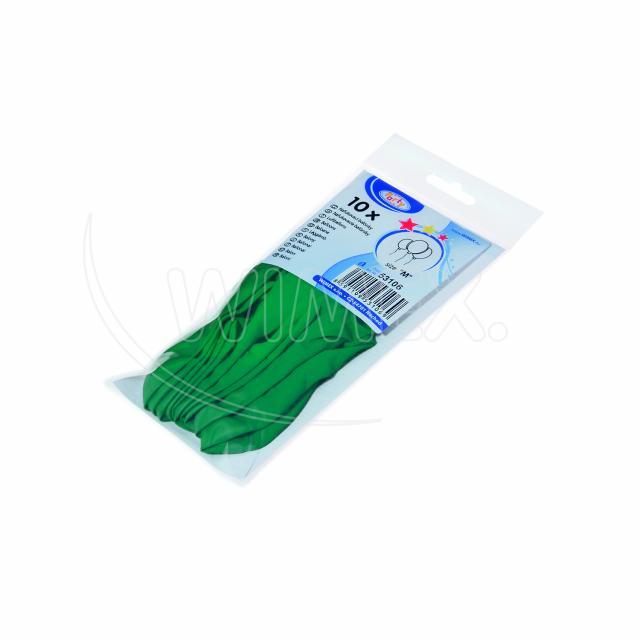Nafukovací balónek zelený Ø25cm `M` [10 ks]