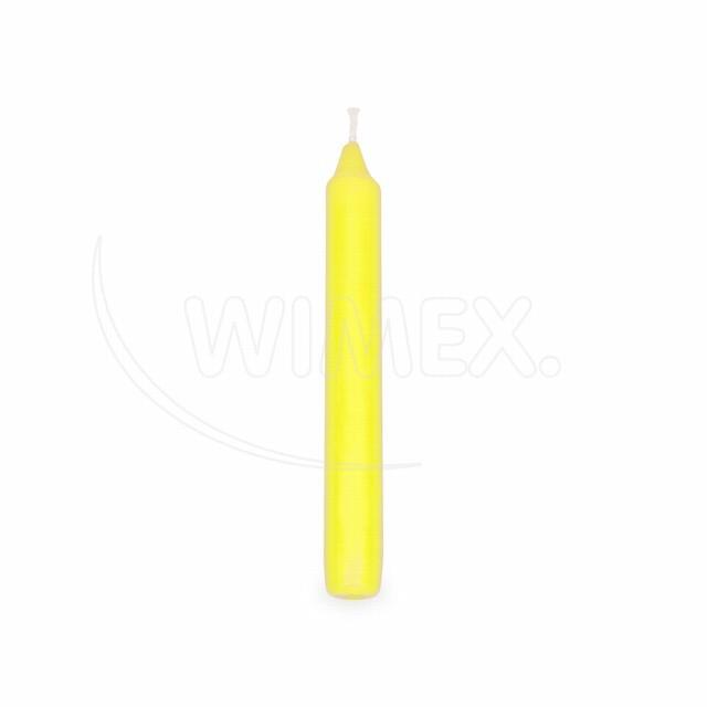 Svíčka rovná 170 mm žlutá [20 ks]