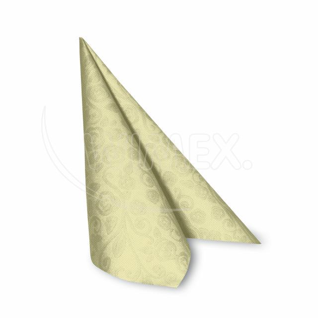 Ubrousek PREMIUM 40x40cm "dekor R" béžový [50 ks]
