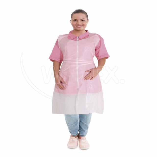 Zástěra (LDPE) jednorázová bílá [50 ks]