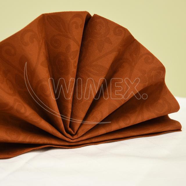 Ubrousek PREMIUM 40x40cm "dekor R" terakota [50 ks]