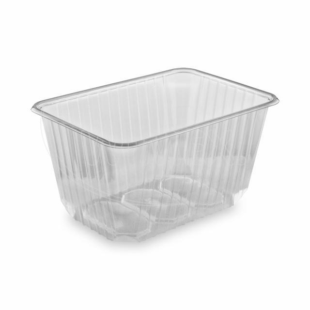 Vanička hranatá průhledná 1500 ml (PP) [50 ks]