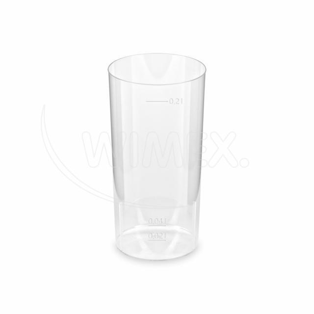 Kelímek krystal (PS) Longdrink Ø56mm 2cl/4cl/0,2L [10 ks]