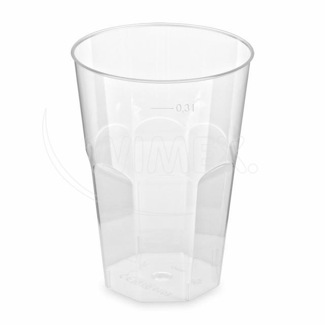 Kelímek krystal (PS) Koktejl Ø80mm 0,3L [30 ks]