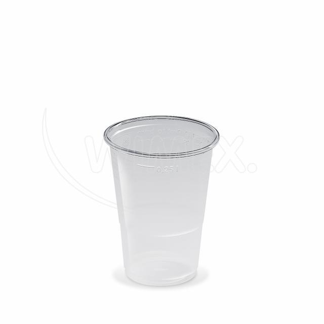 Kelímek průhledný 0,25 l -PP- (Ø 78 mm) [50 ks]