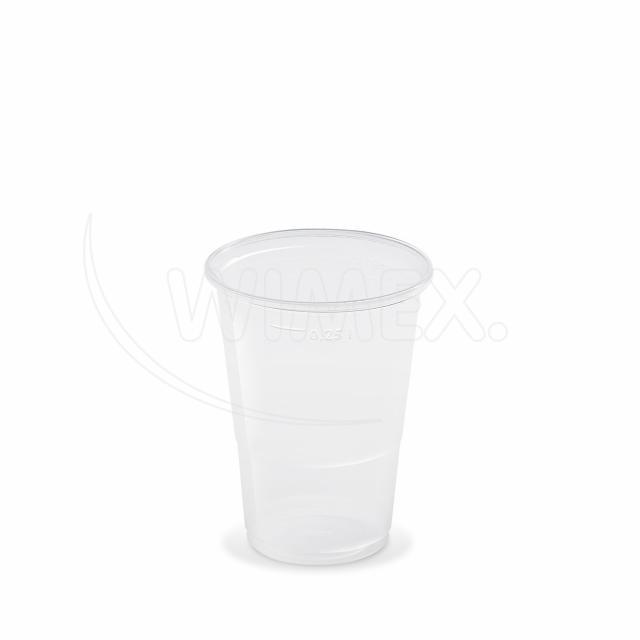 Kelímek (PP) průhledný Ø78mm 0,25L [50 ks]