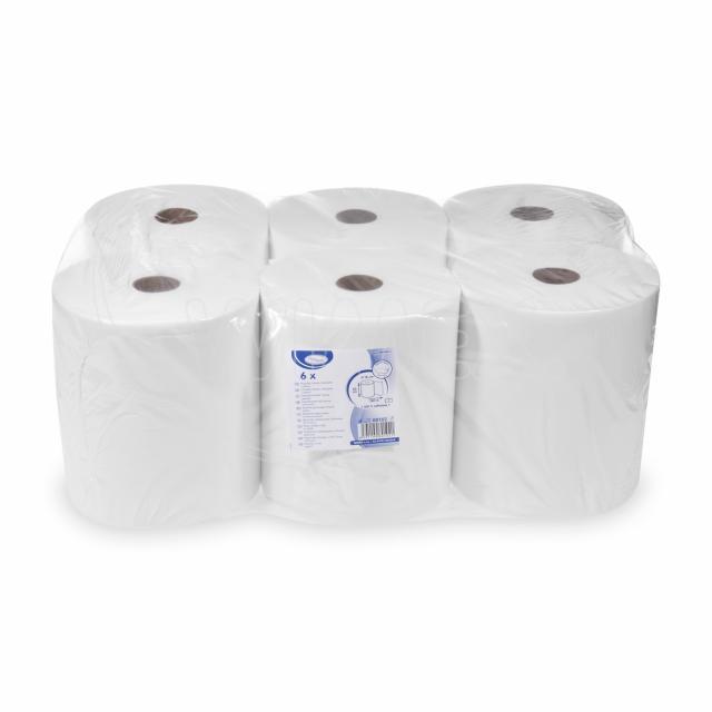Papírový ručník (Tissue) rolovaný 2vrstvý bílý 20cm x 150m [6 ks]