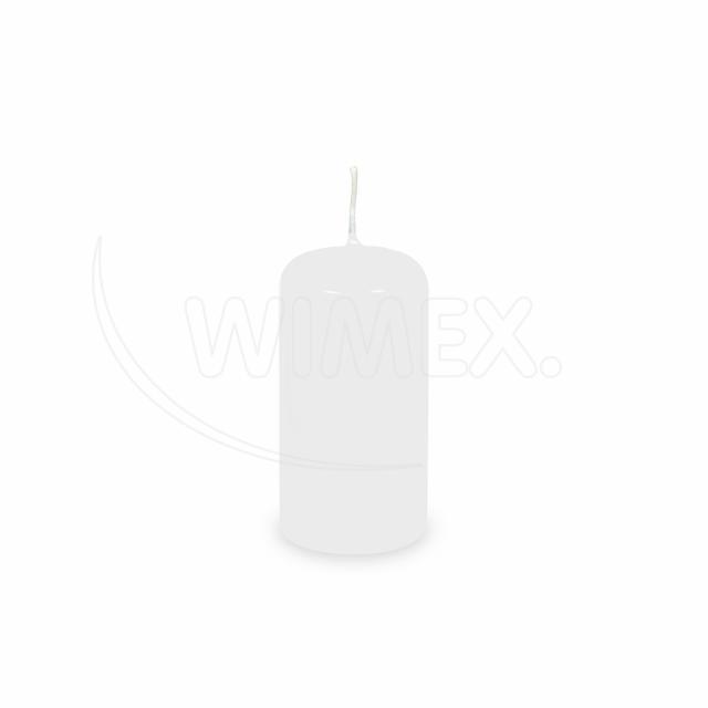 Svíčka válcová Ø 40 x 80 mm bílá [4 ks]