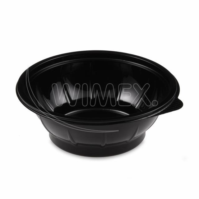 Salátová miska černá 600 ml (PET) [50 ks]