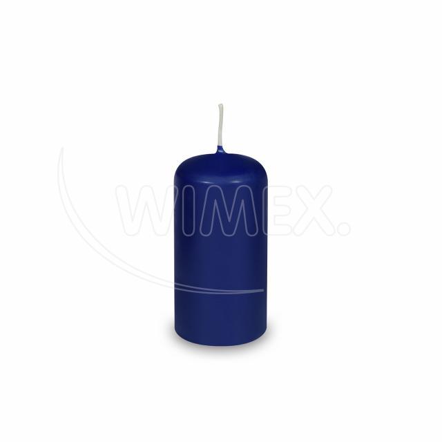 Svíčka válcová Ø 40 x 80 mm tmavě modrá [4 ks]