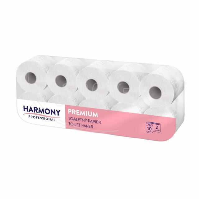Toaletní papír tissue 2vrstvý "Harmony Professional" 200 útržků [10 ks]