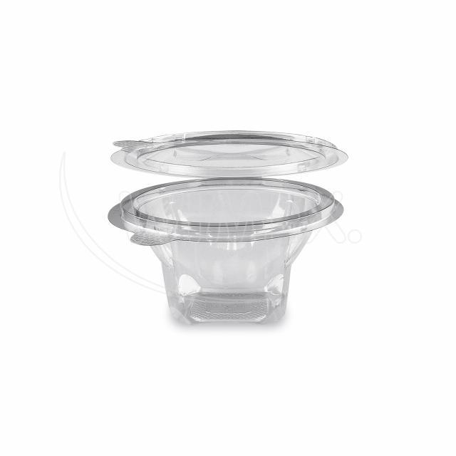 Miska kulatá průhledná s víčkem 250 ml (PET) [50 ks]