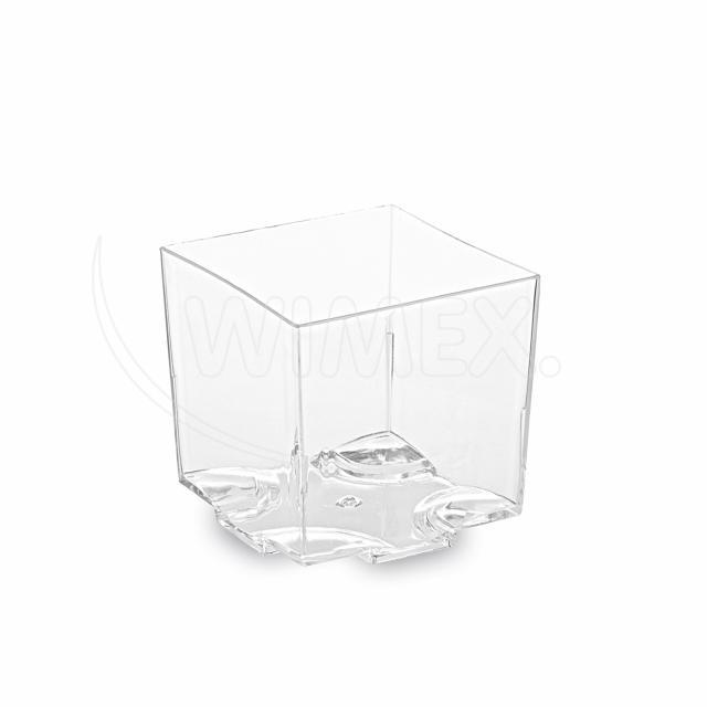 Fingerfood kelímek (PS) hranatý čirý 44 x 44 x 43 mm 65ml [20 ks]