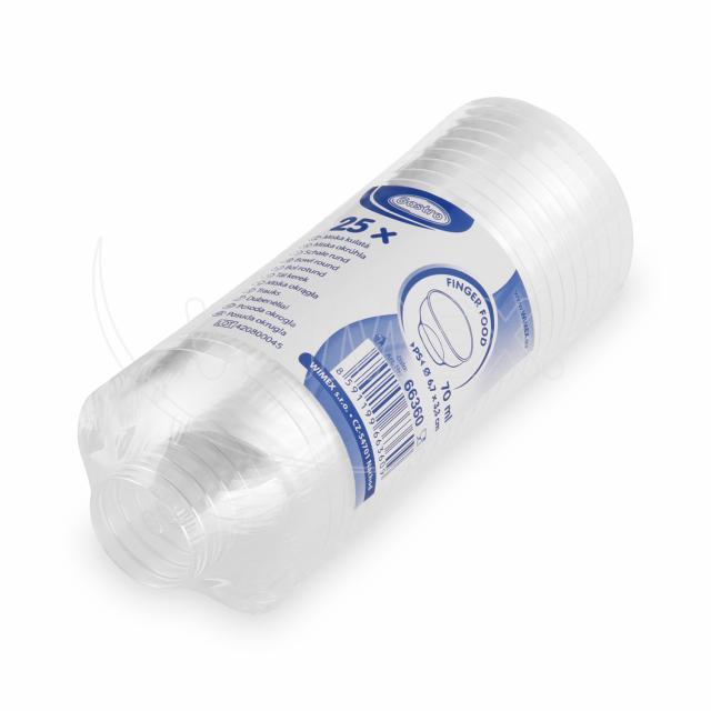 Fingerfood miska čirá Ø67 x 33 mm 70ml [25 ks]
