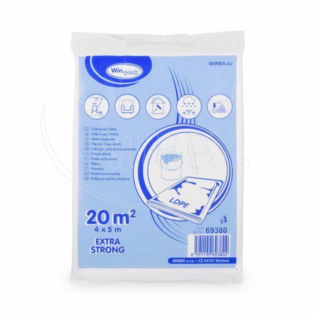 Zakrývací fólie LDPE 4 x 5 m, 27 µm [1 ks]