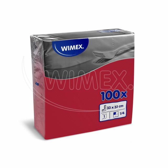 Ubrousek 1vrstvý, 33 x 33 cm červený [100 ks]