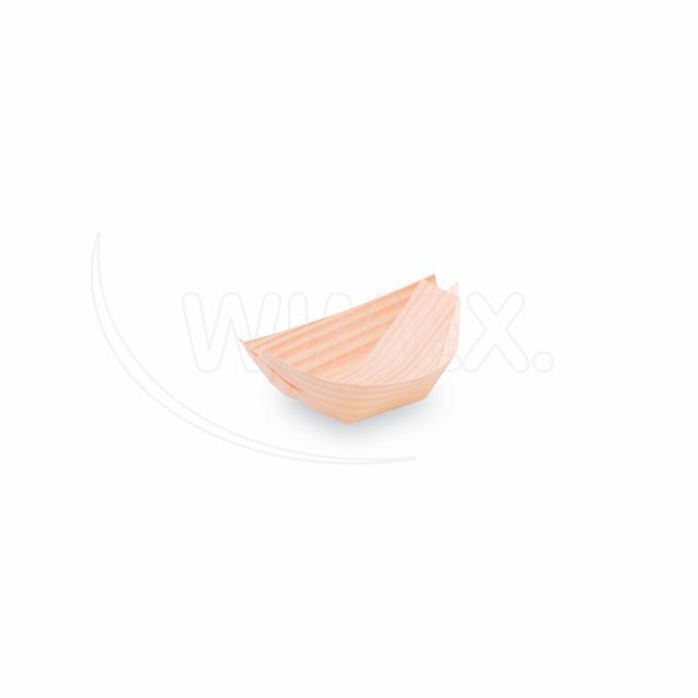 Fingerfood miska dřevěná, lodička 8 x 5,5 cm [100 ks]