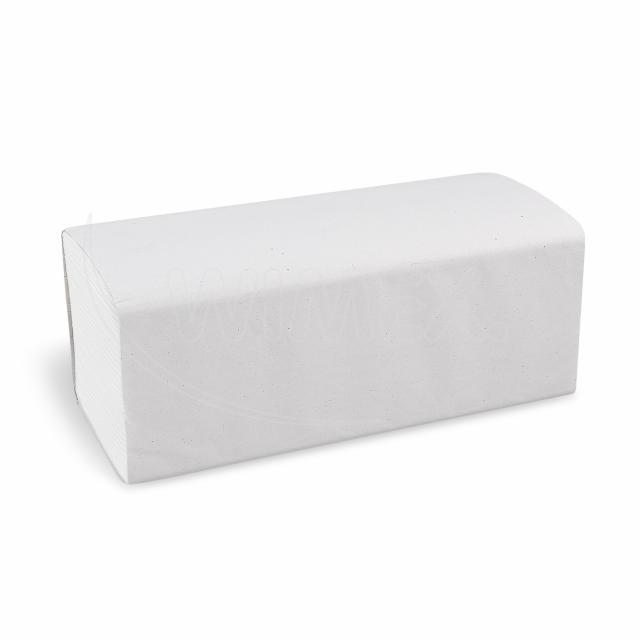 Papírový ručník (Tissue) skládaný ZZ 2vrstvý bílý 25 x 21 cm [3200 ks]