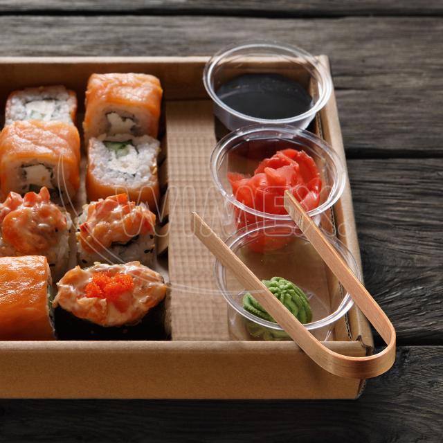 Fingerfood kleště bambusové 10cm [50 ks]