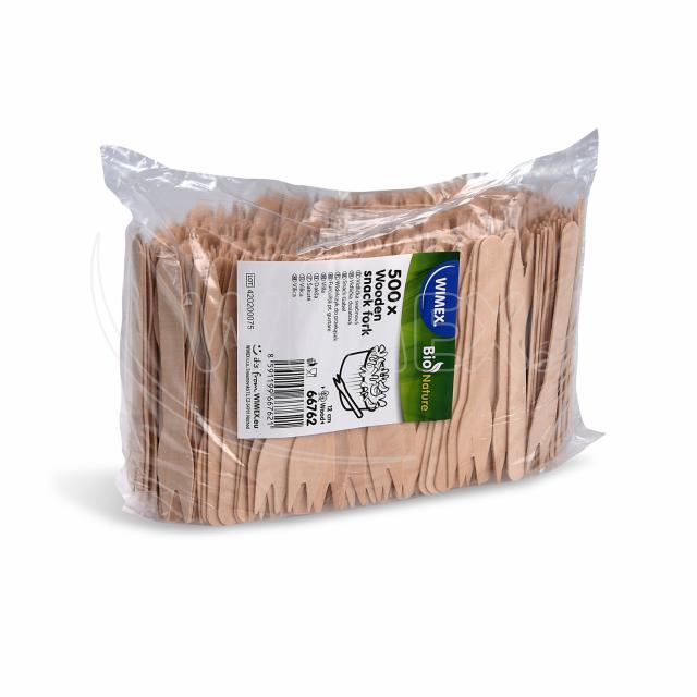 Vidlička svačinová dřevěná 12cm [500 ks]