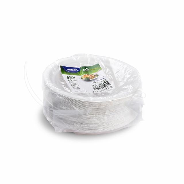 Miska BIO cukrová třtina Ø18 x 4 cm 400ml [50 ks]