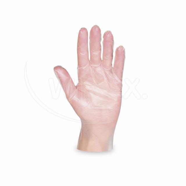 Rukavice (TPE) jednorázová transparentní `M` [200 ks]